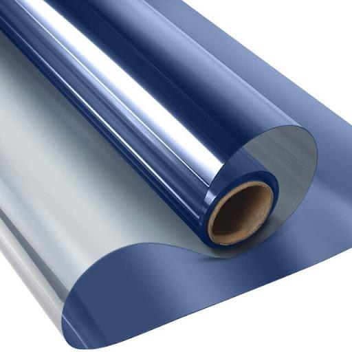 Set 2 x Autocolant geamuri, protectie UV, 45 x 300 cm, Argingtiu