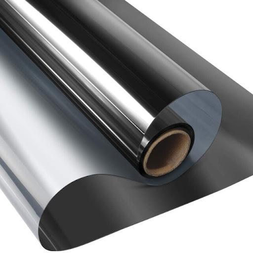 Set 2 x Autocolant geamuri, protectie UV, 45 x 300 cm, Argingtiu