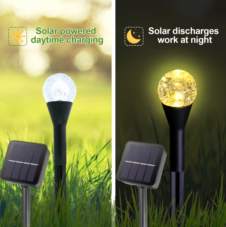Lampa solara gradina 20 bulbi LED, Waterproof, Alb Cald