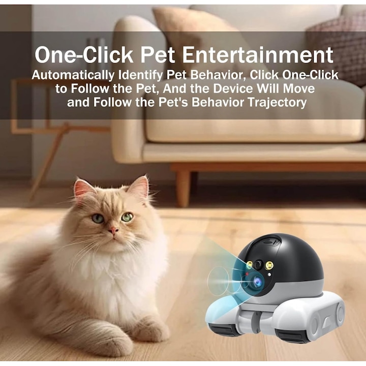 Camera Smart WiFi 1080p pentru animale de companie