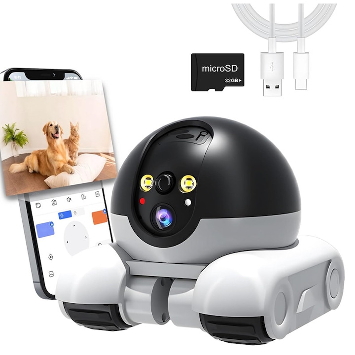 Camera Smart WiFi 1080p pentru animale de companie