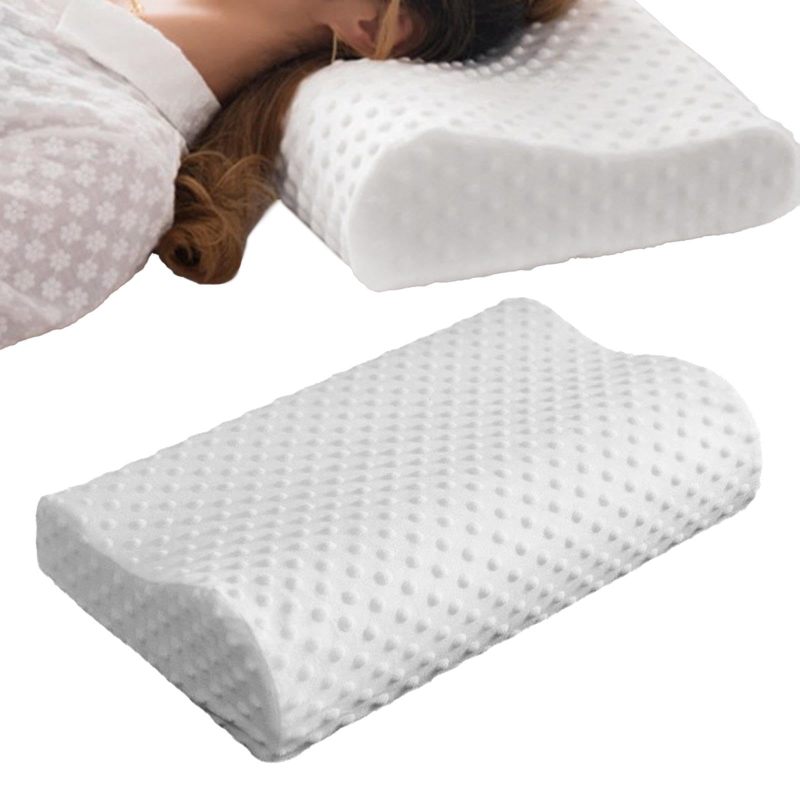 Perna cervicala ergonomica, invelis din bumbac