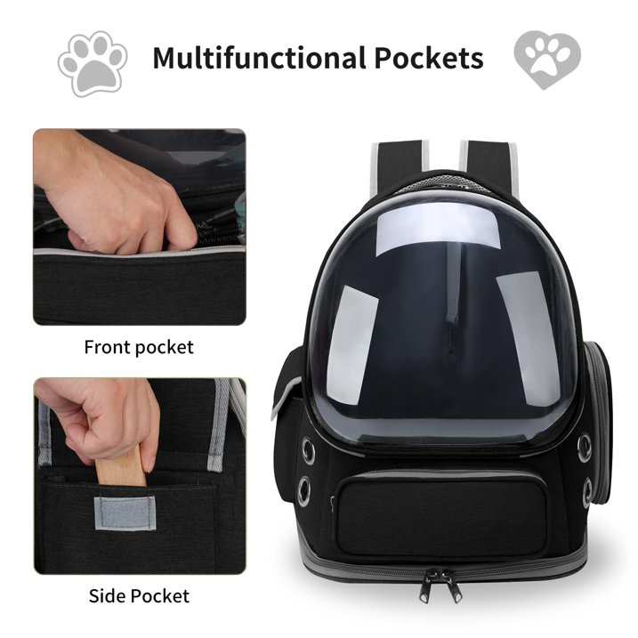Rucsac transport animale, Negru