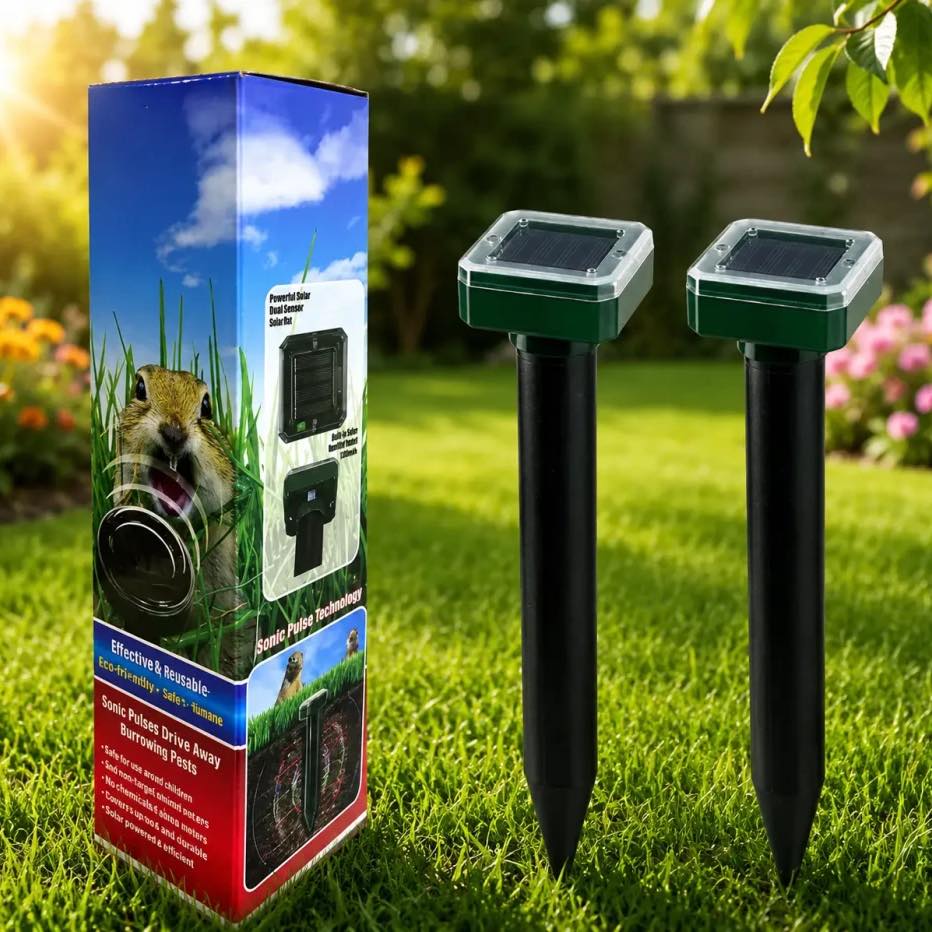 Set 2 x Aparat pentru alungat rozatoarele, efecte sonore si vibratii