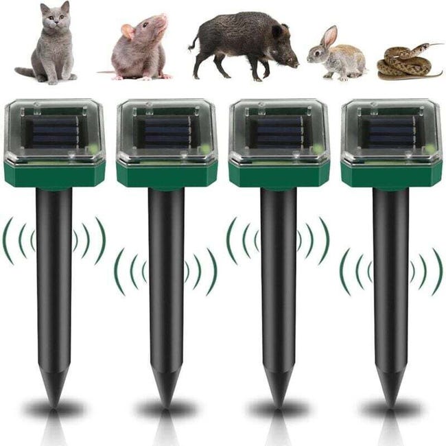 Set 4 x Aparat pentru alungat rozatoarele, efecte sonore si vibratii
