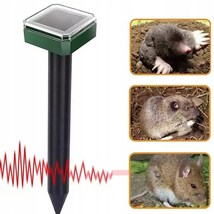 Set 4 x Aparat pentru alungat rozatoarele, efecte sonore si vibratii