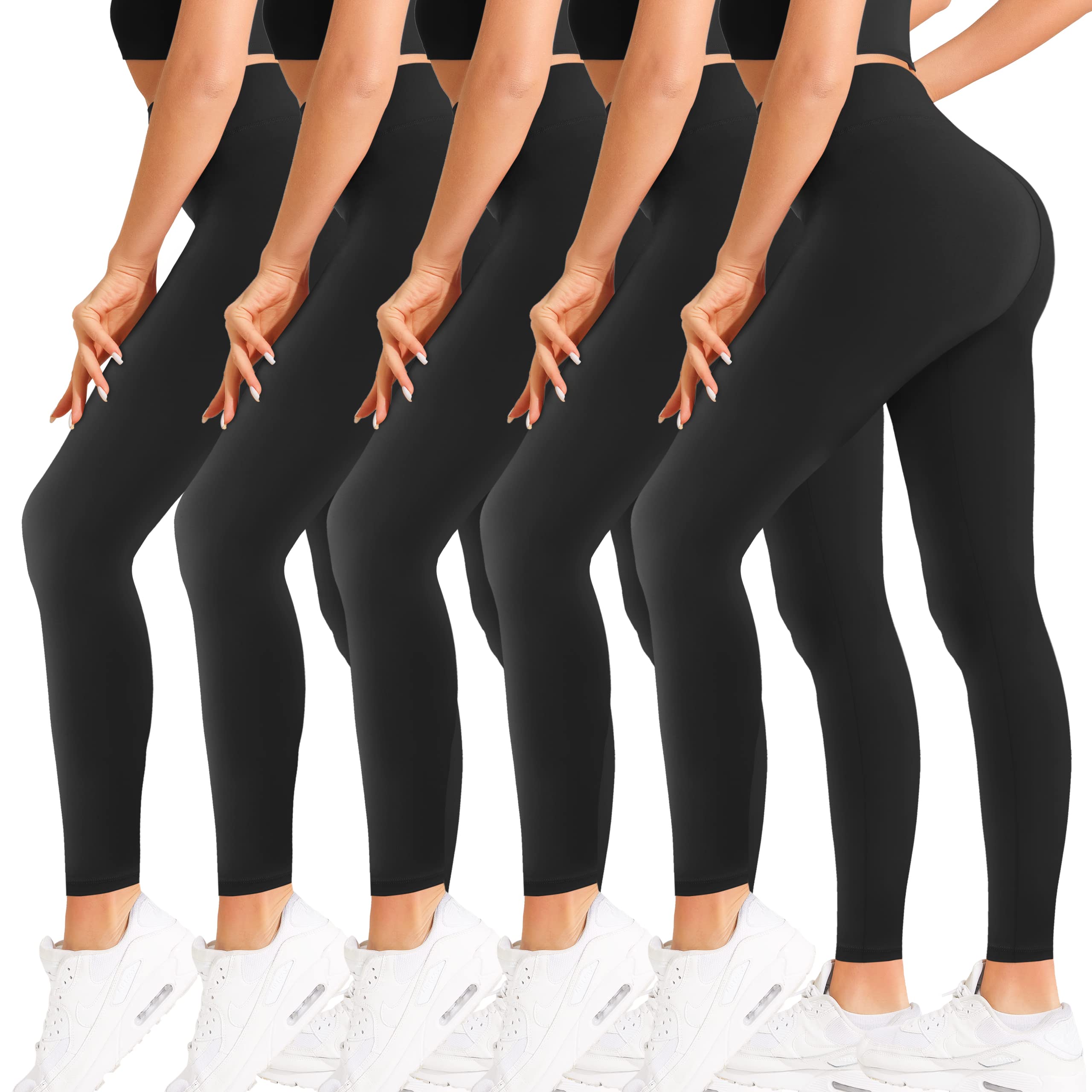 Set 5 colanti vatuiti, 1200 DEN, marime universala, Negru