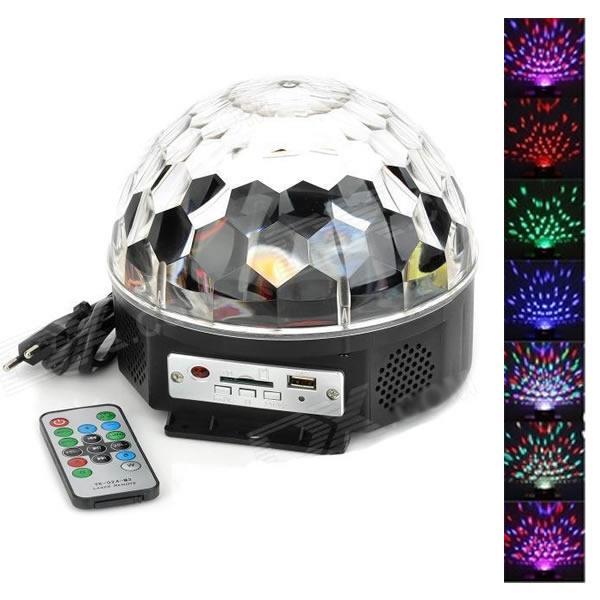 Proiector Disco Led Magic Ball Light cu telecomanda si Redare Audio MP3 