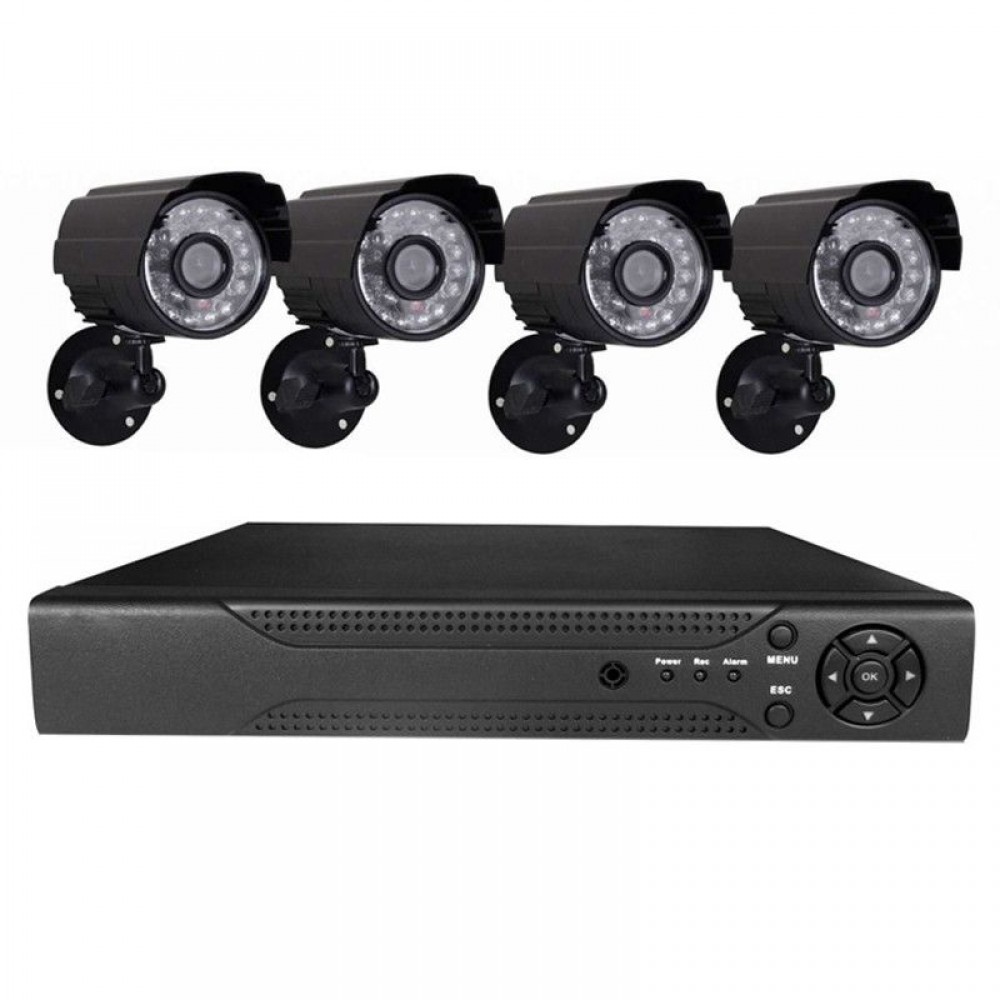 Kit supraveghere video Sistem CCTV 4 Camere + DVR