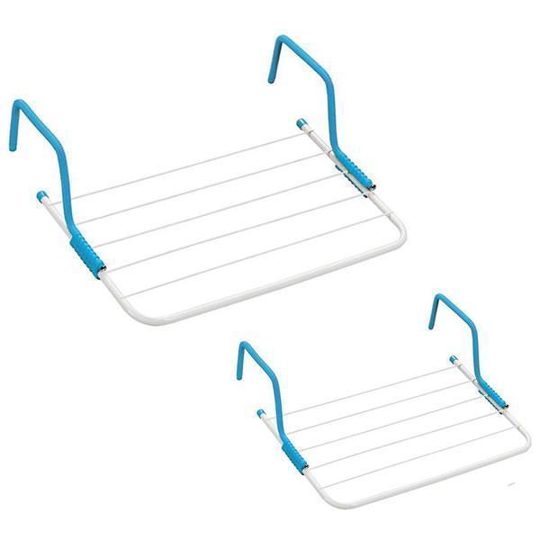 Set 2 x Uscator rufe, metalic, pentru calorifer/ balcon