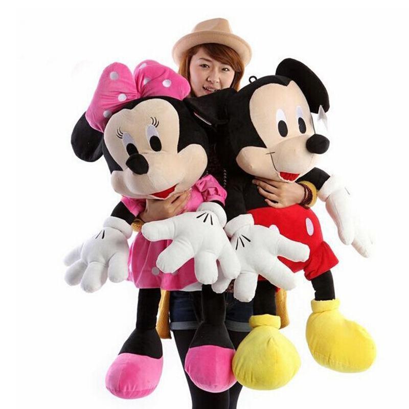 Jucarie din plus Mickey Mouse sau Minnie Mouse 100 cm