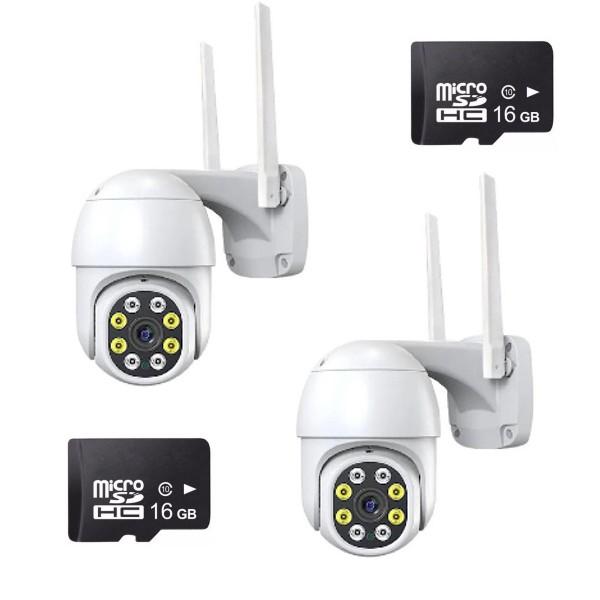 Set 2 x camera de supraveghere wifi, card 16 GB, JT-8170QJ