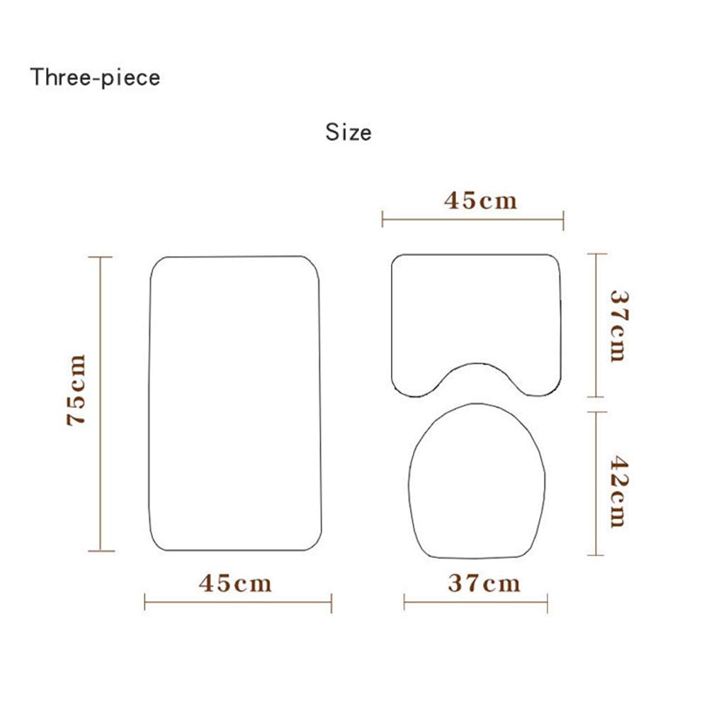 Set 3 Covorase de baie FizioTab, antiderapante, Model Scoici 2