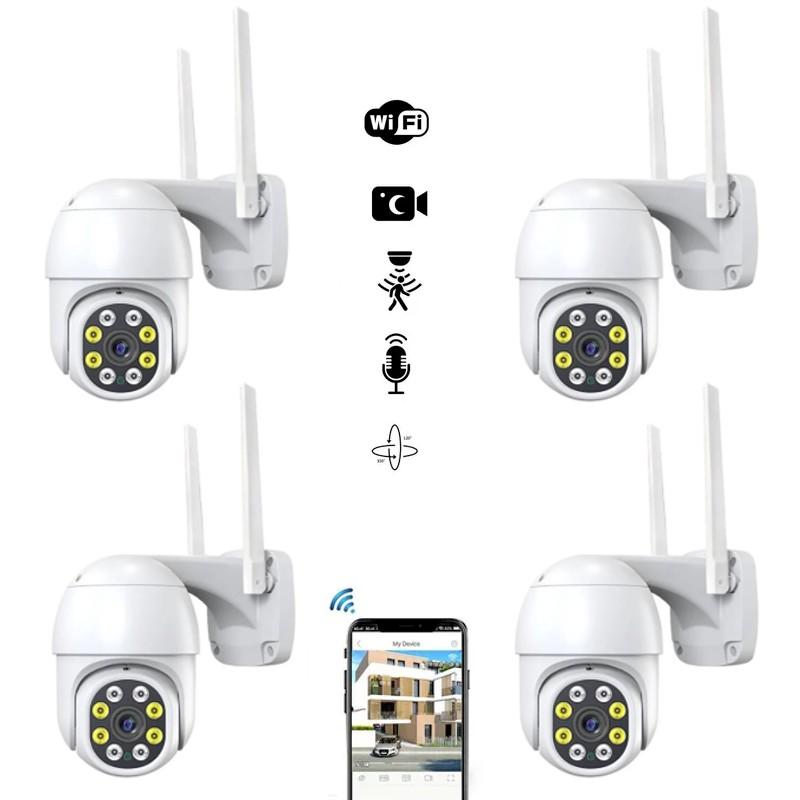 Set 4 x camera de supraveghere IP 360 wifi - Jortan IPC, JT-8170QJ