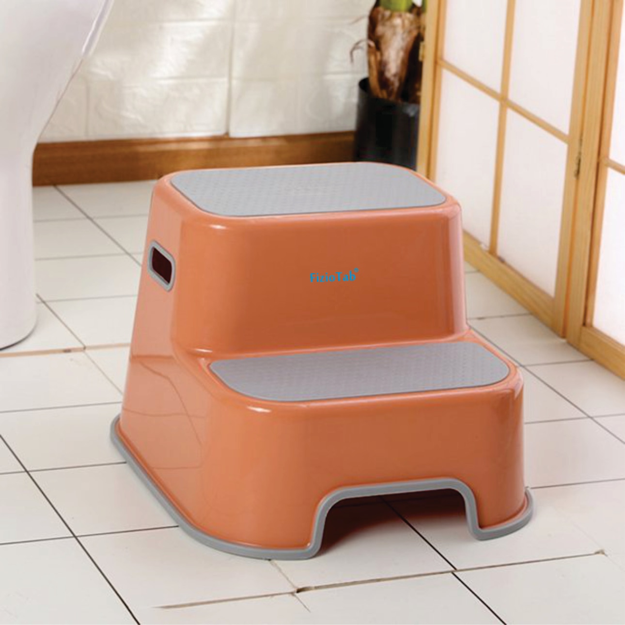 Scaunel inaltator WC pentru copii, FizioTab®Kids, Orange