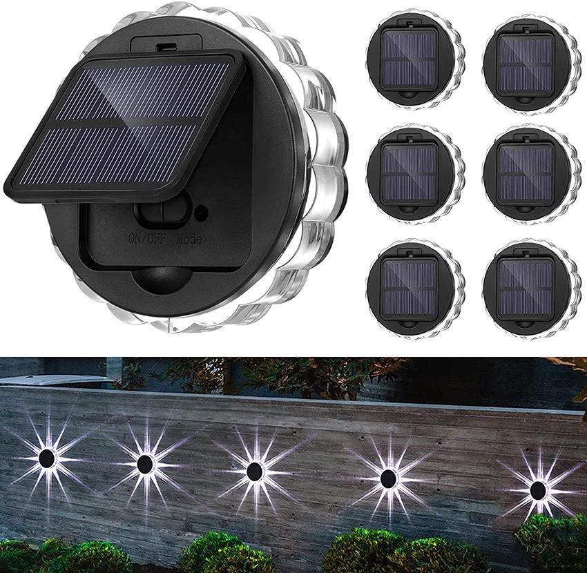 Set 4 lampi solare LED, senzor de lumina