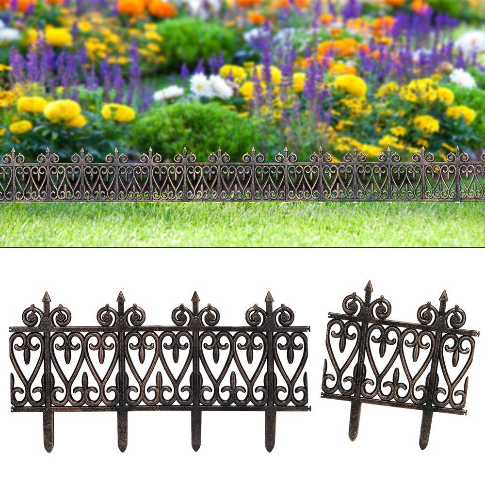 Set 5 gardulete decorative pentru gradina, 62×35 cm, Bronz