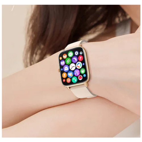 Ceas inteligent de mana, ecran mare tactil, Smartwatch Auriu