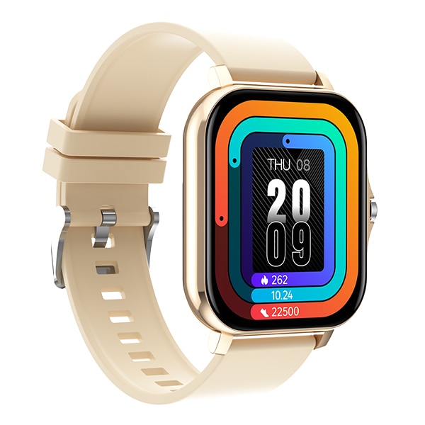 Ceas inteligent de mana, ecran mare tactil, Smartwatch Auriu