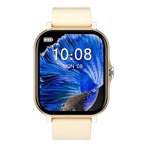 Ceas inteligent de mana, ecran mare tactil, Smartwatch Auriu