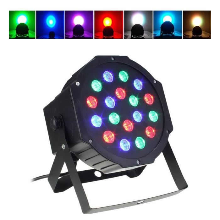 Reflector 36 LED RGB cu jocuri de lumini