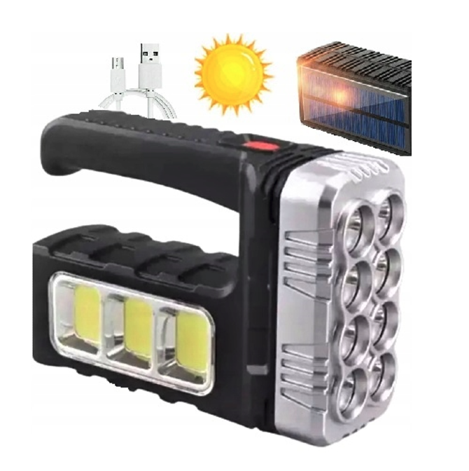 Set 2 x Lanterna de mana cu acumulator solar HM7701