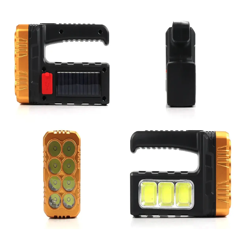 Set 2 x Lanterna de mana cu acumulator solar HM7701