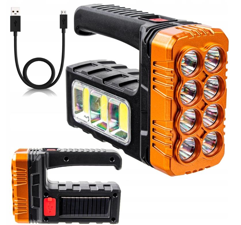 Set 2 x Lanterna de mana cu acumulator solar HM7701