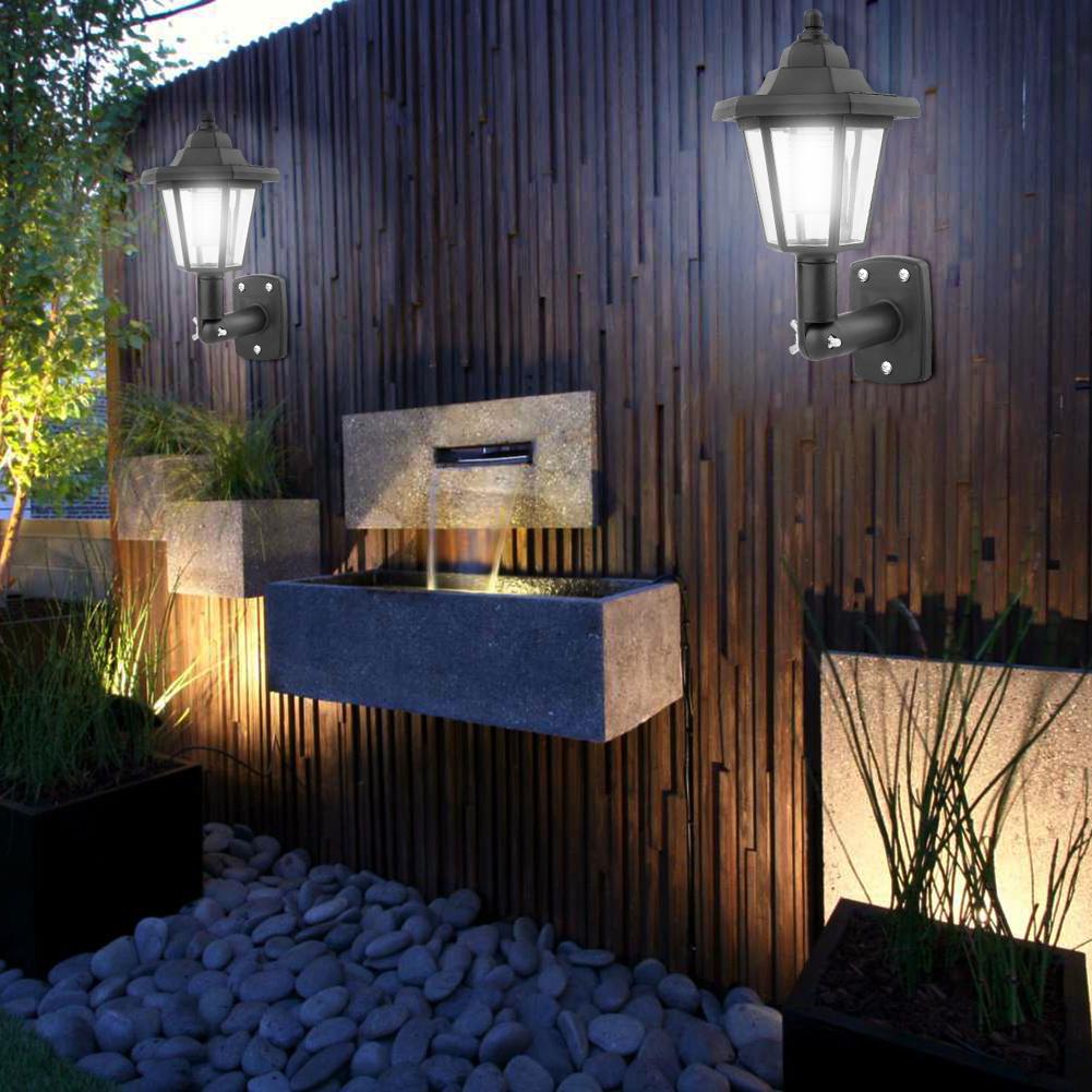 Set 2 x Lampa solara tip felinar, model hexagon