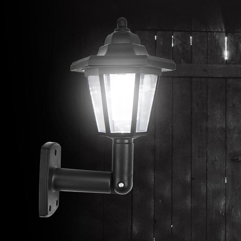 Set 2 x Lampa solara tip felinar, model hexagon