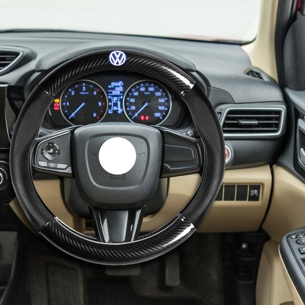 Husa pentru volan, microfibra/piele, 38 cm - Volkswagen
