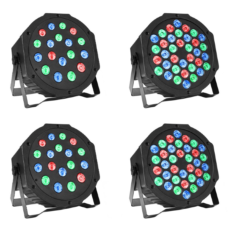 Set 4 x Reflector 36 LED RGB cu jocuri de lumini