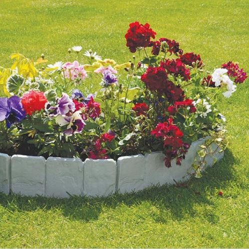Bordura din plastic cu aspect de piatra