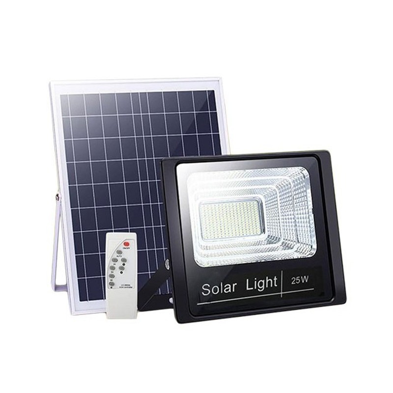 Proiector 25 W LED SMD cu panou solar si telecomanda