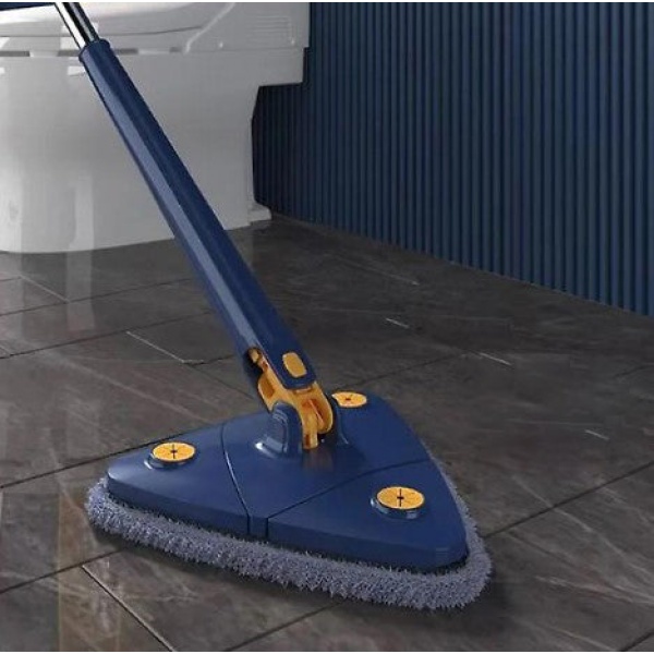 Mop inovativ CleanMaster, reglabil, rotire 360, albastru