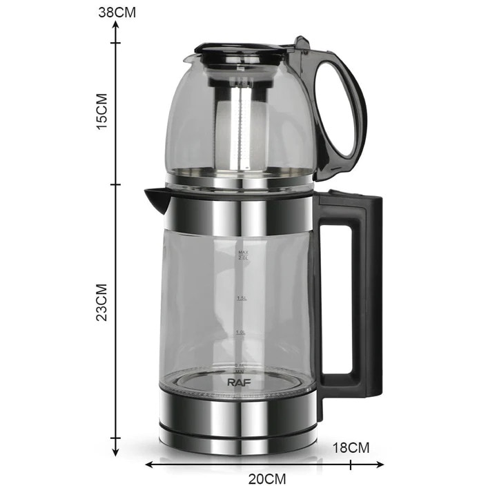 Cana electrica cu filtru 2 in 1, 2000 W, 2 L