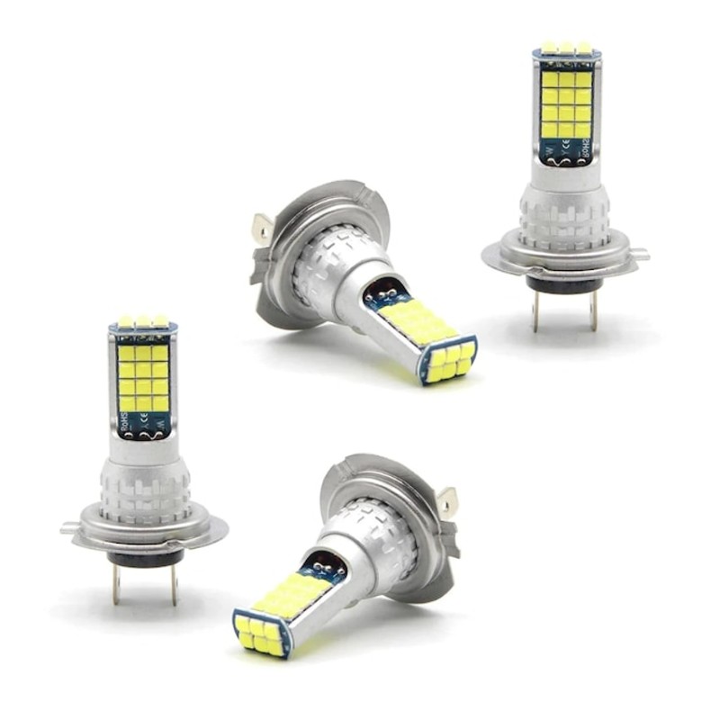 Set 4 becuri auto LED H4 COB