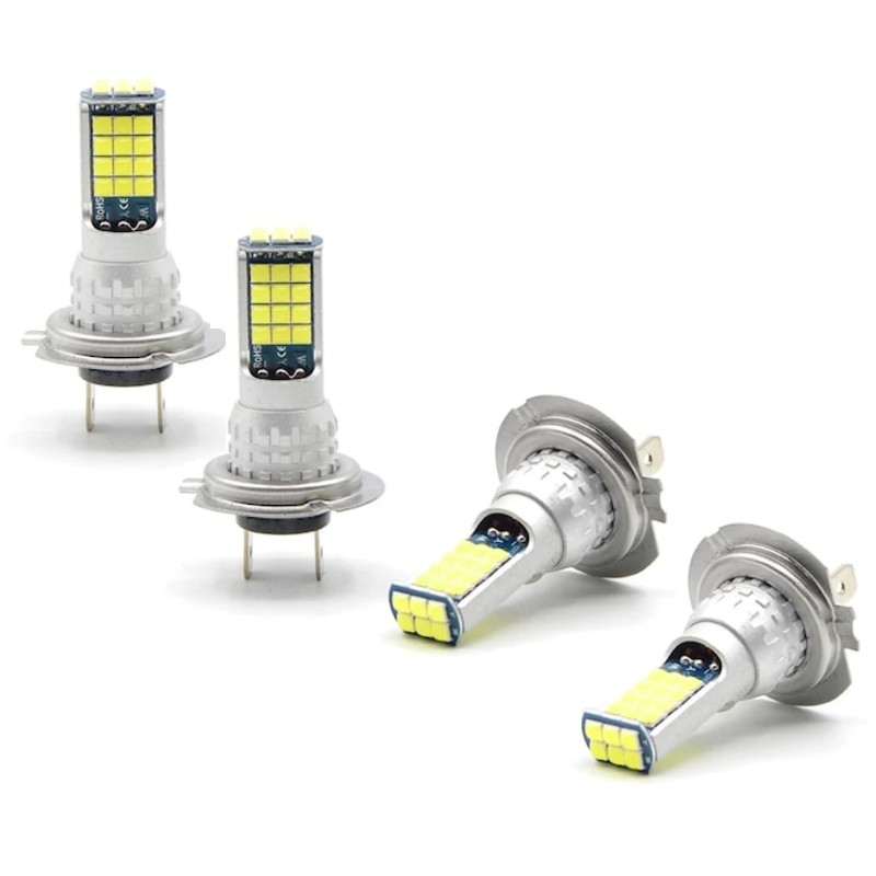 Set 4 becuri auto LED H4 COB