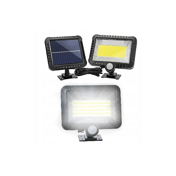 Set 4 x Lampa solara LED cu senzor de miscare