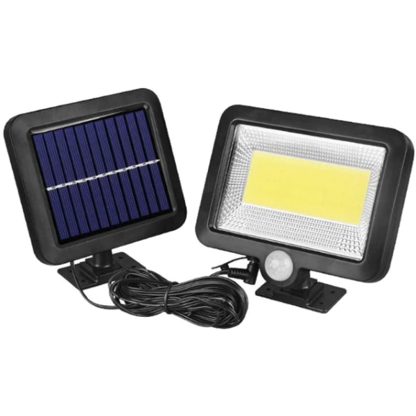 Set 4 x Lampa solara LED cu senzor de miscare