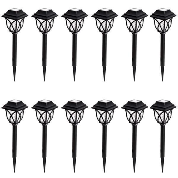 Set 6 x lampa solara felinar LED 43 cm