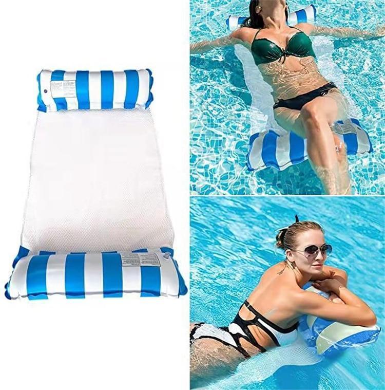 Set 2 x Sezlong gonflabil pentru plaja/apa, 70x120 cm