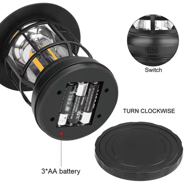 Set 2 x Felinar solar cu 3 becuri LED COB, 600 lumeni