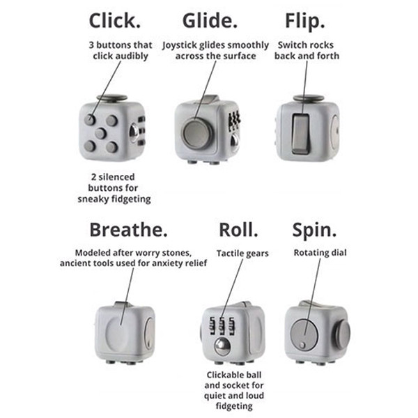 Cub antistres pentru copii si adulti: Fidget Cube