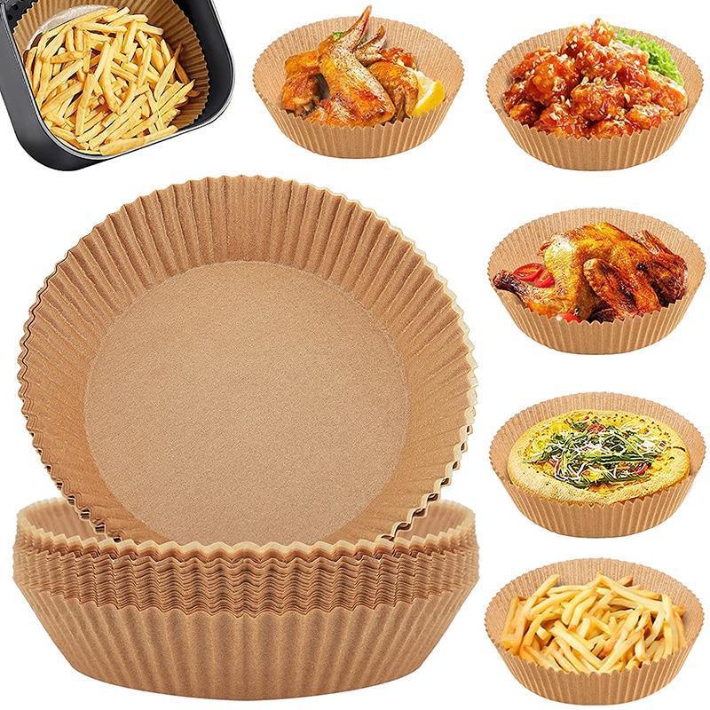 Set 100/200 hartii de copt pentru friteuza, 16 cm