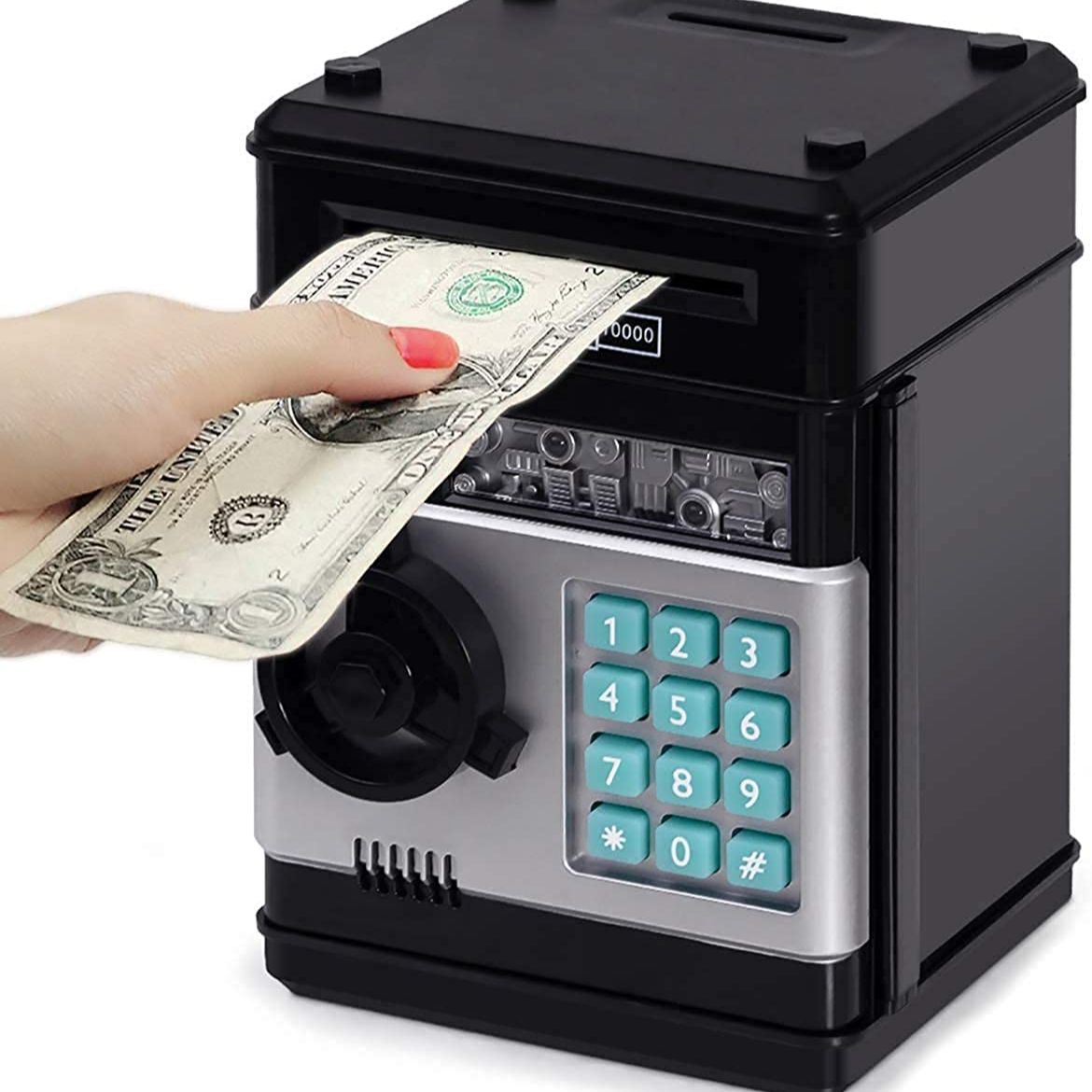 Pusculita ATM interactiva, cu cifru si sunet, Negru