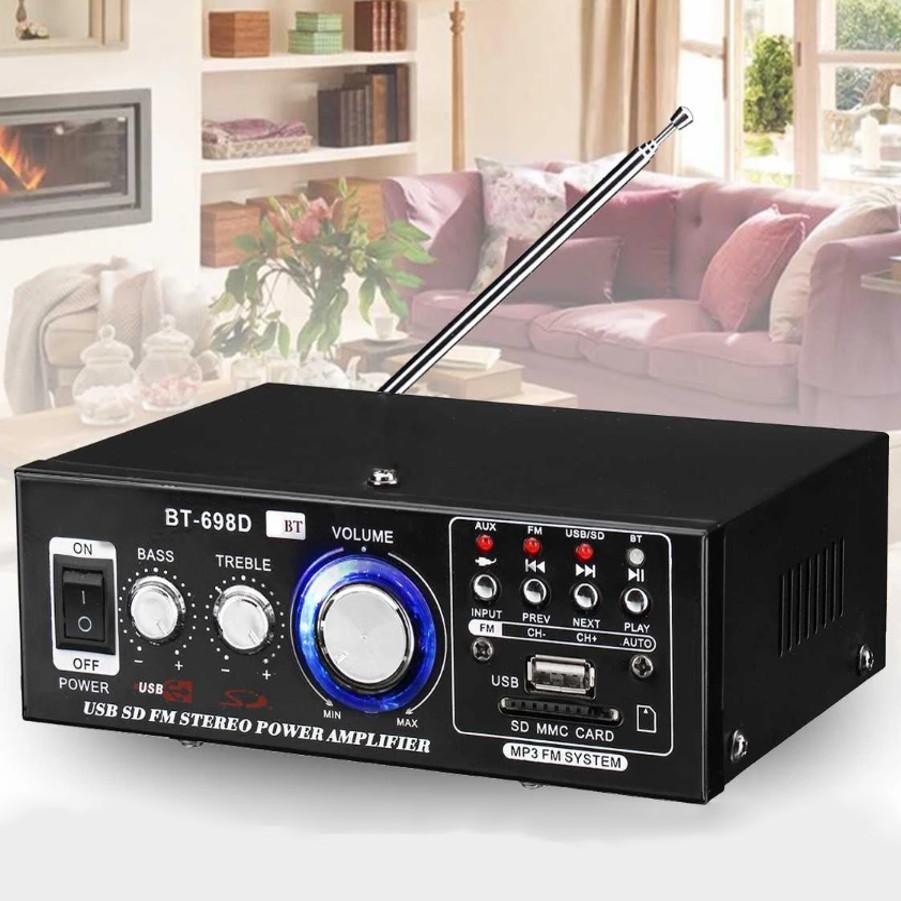 Amplificator Karaoke BT-698D, 400W,  BT SD, card CD, MP3 FM USB