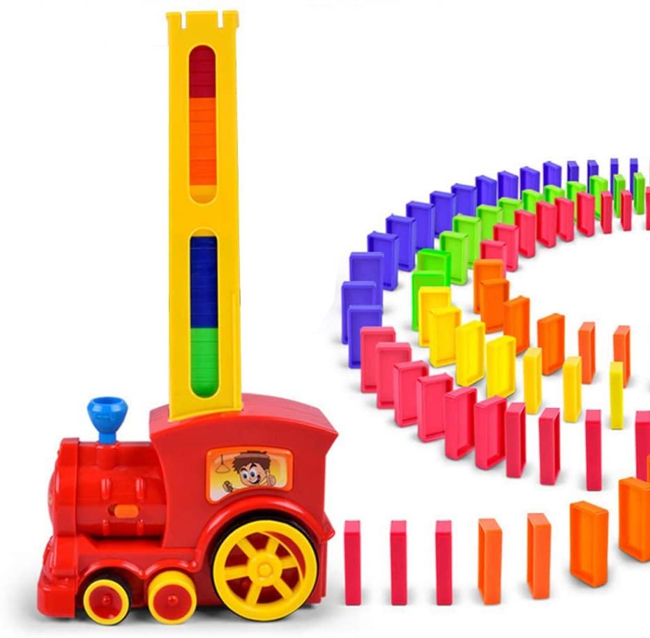 Locomotiva domino 80 piese​ - jucarie interactiva