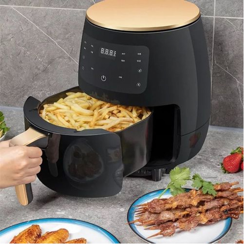 Friteuza AirFryer 2400 W, 6L + Set 200 hartii copt