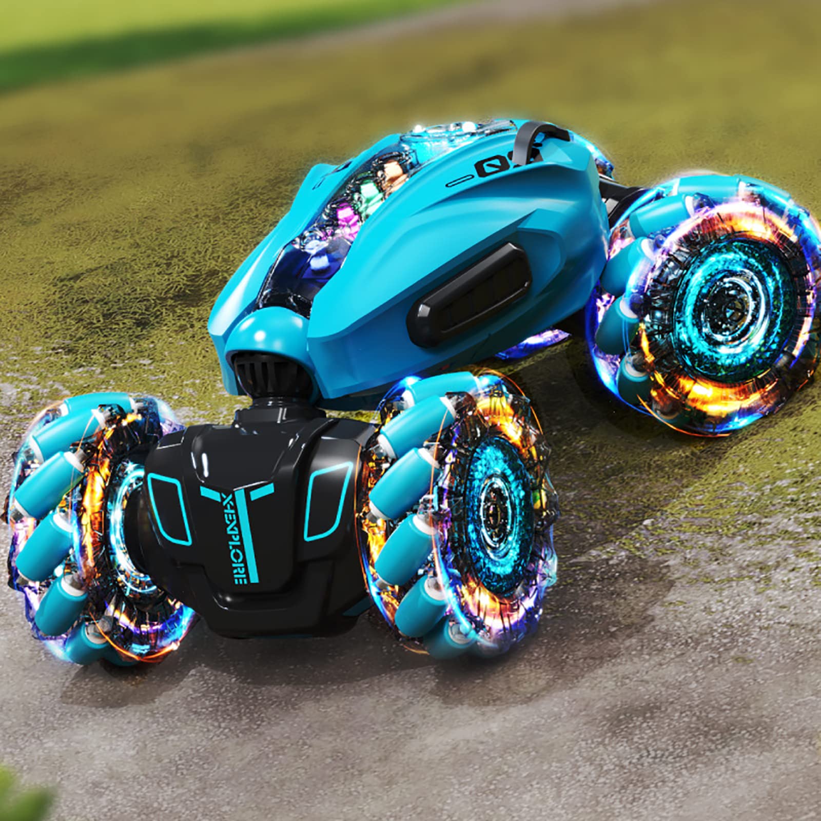 Masinuta de jucarie, controlabila prin gesturi, Stunt Car 4WD